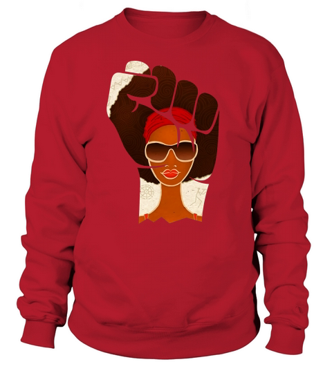 Black Power Rising Fist T-Shirt Sweatshirt Unisex