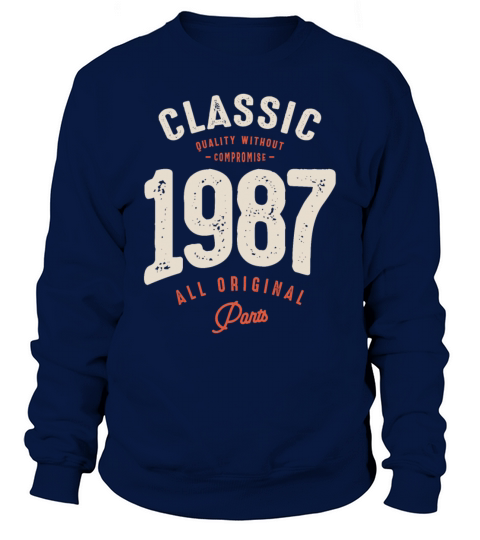 Classic 1987 - 35th Birthday Retro Vintage Sweatshirt Unisex