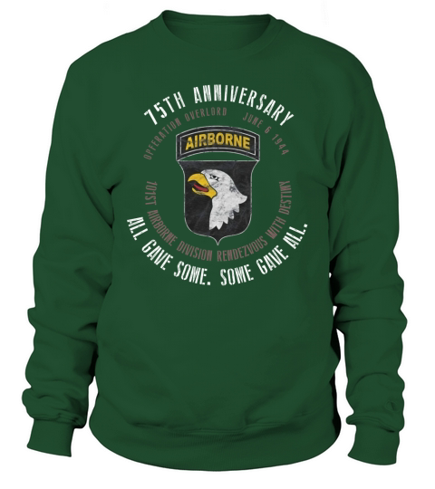 D-Day 75th Anniversary 101st Airborne Div. WWII Vintage Shirt Sweatshirt Unisex
