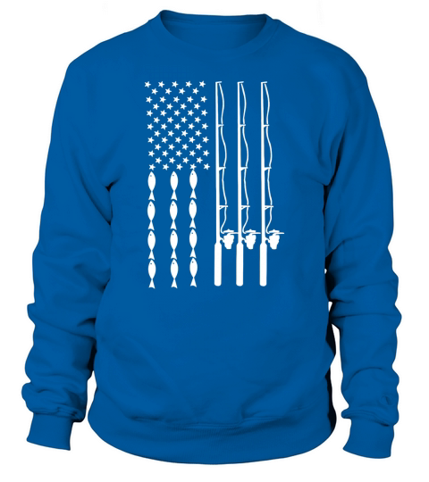 Fishing american flag shirt Sweatshirt Unisex
