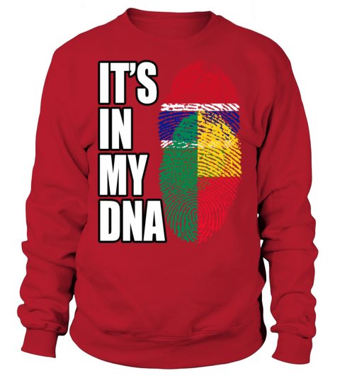 Gambian And Benin Mix Heritage DNA Flag Sweatshirt Unisex