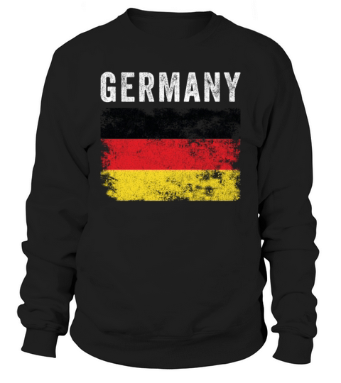 Germany Flag Distressed - German Flag Sweatshirt Unisex