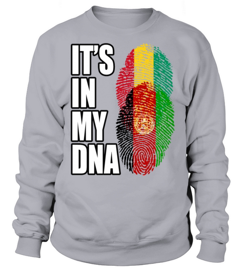 Guinean And Afghanistan Mix Heritage DNA Flag Sweatshirt Unisex