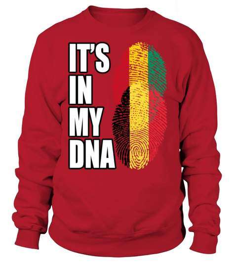 Guinean And Belgian Mix Heritage DNA Flag Sweatshirt Unisex