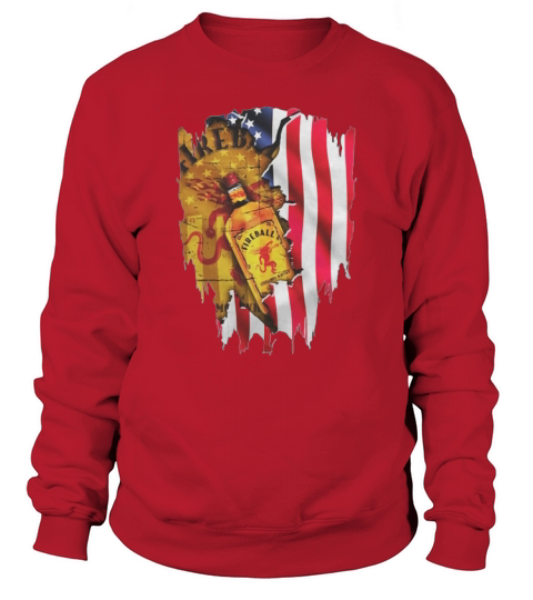 Independence day 4th of july Fireball Cinnamon Whisky American flag Sweatshirt Unisex