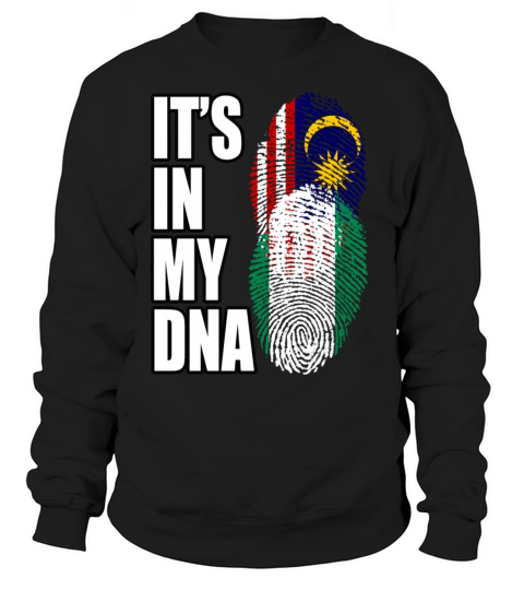 Malaysian And Nigerian Mix Heritage DNA Flag Sweatshirt Unisex