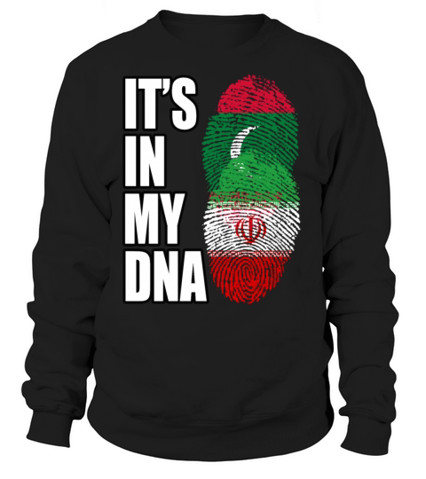 Maldivian And Iranian Mix Heritage DNA Flag Sweatshirt Unisex