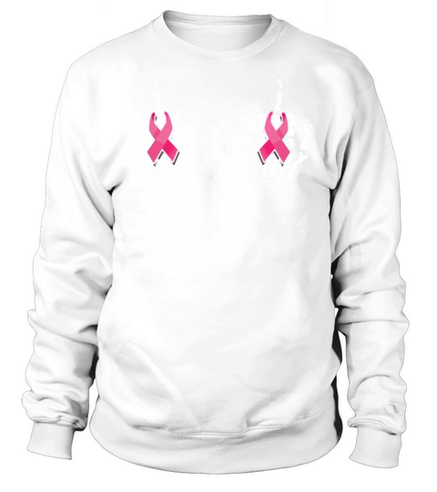 Skeleton Hand Breast Cancer Awareness Ribbon Pink Sweatshirt Unisex