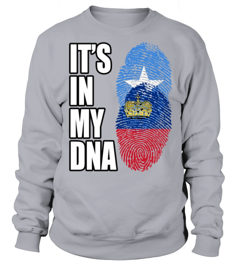 Somali And Liechtensteiner Vintage Heritage DNA Fl Sweatshirt Unisex