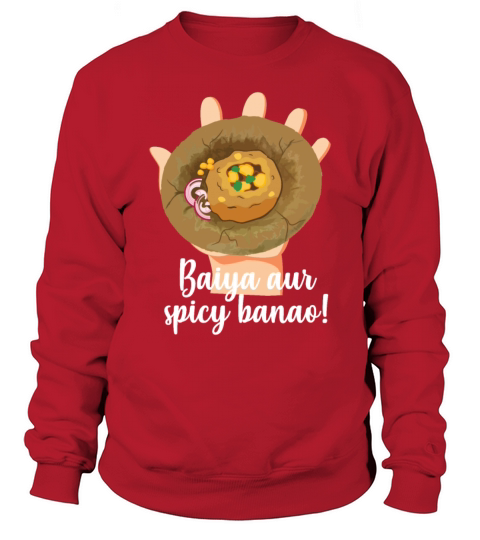 Spicy Pani Puri Hindi Quote India Pakistan Food Sweatshirt Unisex