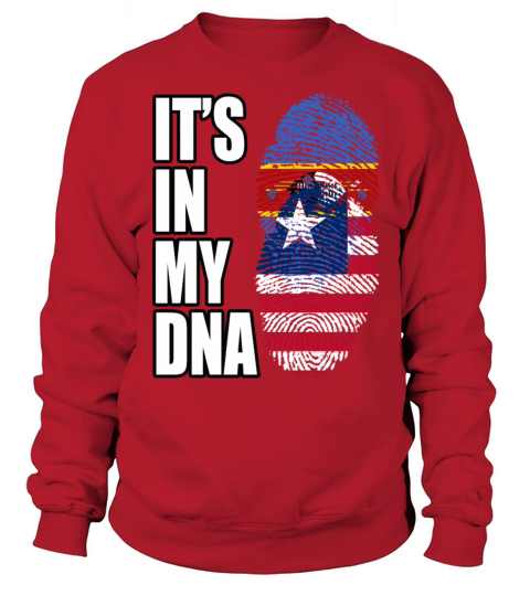 Swazi And Liberian Vintage Heritage DNA Flag Sweatshirt Unisex