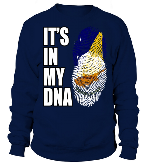 Tokelauan And Cypriot Mix Heritage DNA Flag Sweatshirt Unisex
