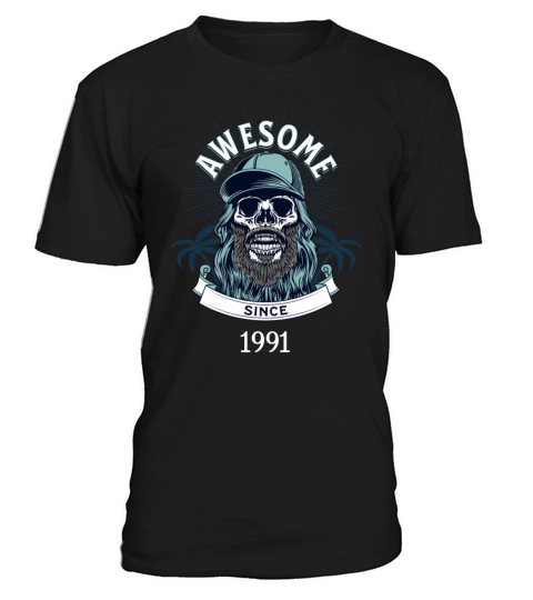 Awesome Since 1991 Vintage Birthday Retro T-Shirt Unisex