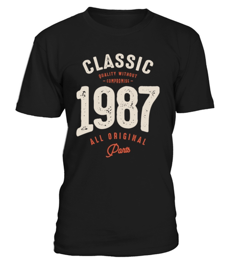 Classic 1987 - 35th Birthday Retro Vintage T-Shirt Unisex