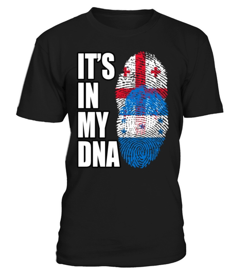 Georgian And Honduran Mix Heritage DNA Flag T-Shirt Unisex