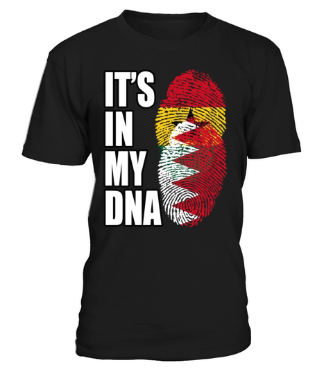 Ghanaian And Bahraini Mix Heritage DNA Flag T-Shirt Unisex