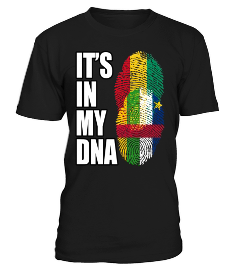 Guinean And Central African Mix Heritage DNA Flag T-Shirt Unisex
