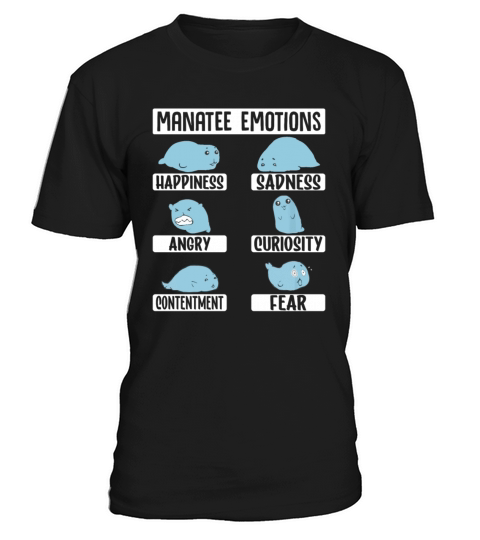 Manatee Emotion - Funny Sea Cows Sirenia Dugong T-Shirt Unisex