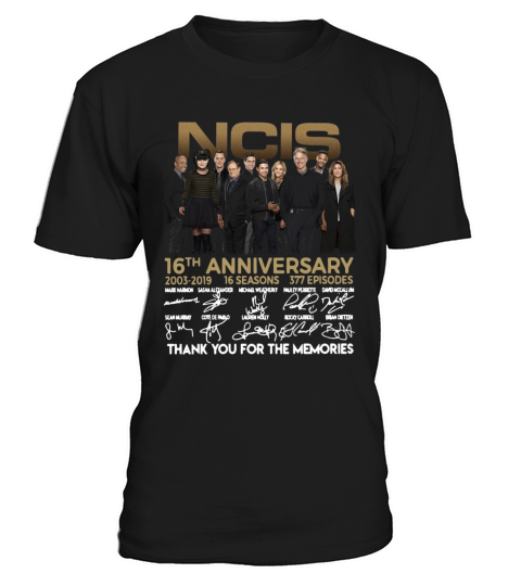 NCIS 16th Anniversary from 2003 to 2019  Episodes Thank You For The Memories Signatures T-Shirt Unisex