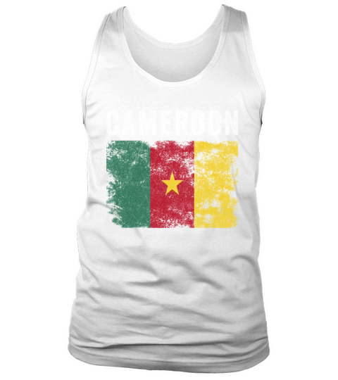 Cameroon Flag Vintage - Cameroonian Flag Tank Top Unisex