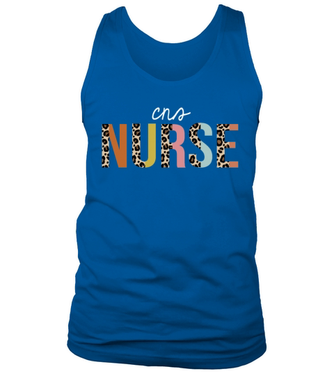 CNS Nurse Colorful Leopard Print Funny Tank Top Unisex