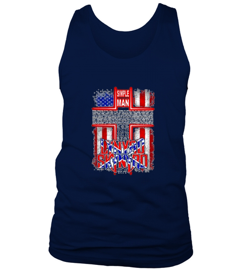 Cross Jesus Simple man lyrics Lynyrd Skynyrd American flag shirt Tank Top Unisex