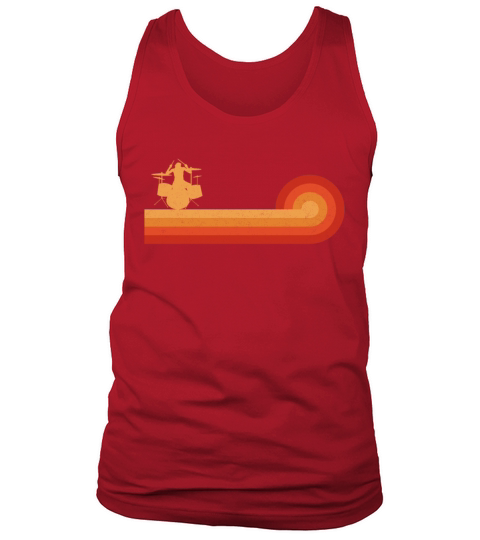 Drummer Drum Set Retro Vintage Tank Top Unisex