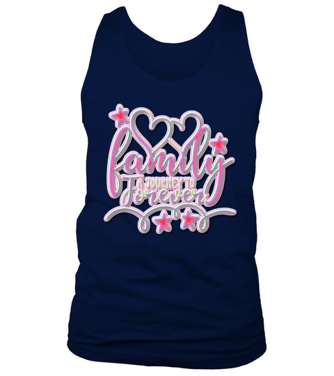 Family Journey to Forever Colorful Text Tank Top Unisex