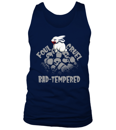 Foul Cruel Bad Tempered Horror Bunny Halloween Tank Top Unisex