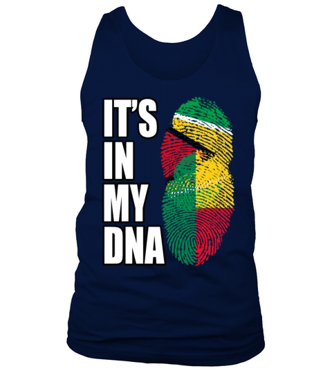 Guyanese And Benin Mix Heritage DNA Flag Tank Top Unisex