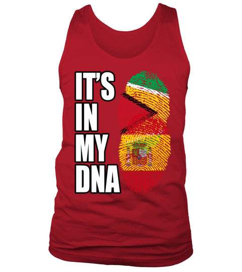 Guyanese And Spaniard Mix Heritage DNA Flag Tank Top Unisex