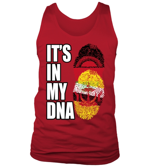 Malawian And Bruneian Mix Heritage DNA Flag Tank Top Unisex