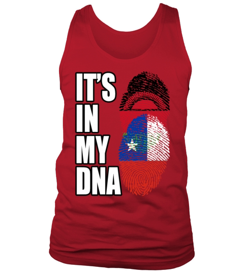 Malawian And Chilean Mix Heritage DNA Flag Tank Top Unisex