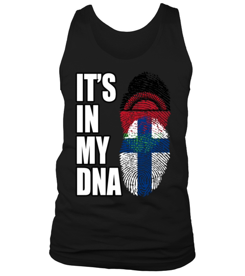 Malawian And Finland Mix Heritage DNA Flag Tank Top Unisex
