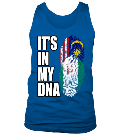 Malaysian And Nigerian Mix Heritage DNA Flag Tank Top Unisex