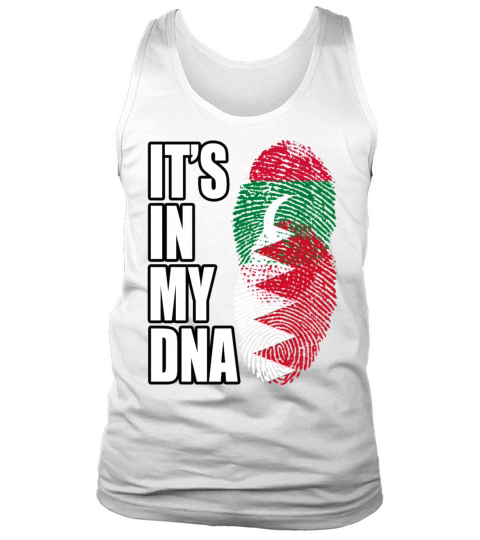 Maldivian And Bahraini Mix Heritage DNA Flag Tank Top Unisex