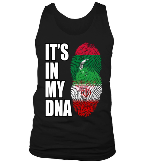 Maldivian And Iranian Mix Heritage DNA Flag Tank Top Unisex