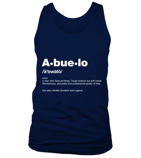 Mens Funny Dictionary Definition Fathers Day Gift Grandpa Abuelo T-Shirt Tank Top Unisex