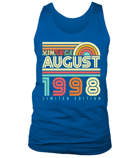 Month Of Birth August 1998 Tank Top Unisex