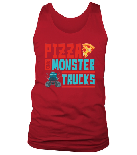 Pizza and Monster Trucks Monster Truck Party Tank Top Unisex
