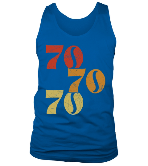 Retro 70s 1970 Vintage Seventies Party 1970s Tank Top Unisex