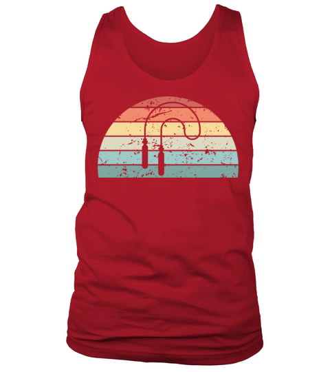 Retro Skipping Sunset Vintage rope Sunrise Tank Top Unisex