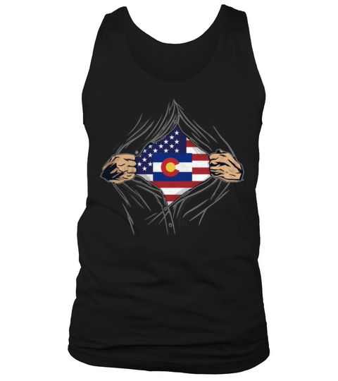 Rip Reveal America State Flag Colorado Tank Top Unisex