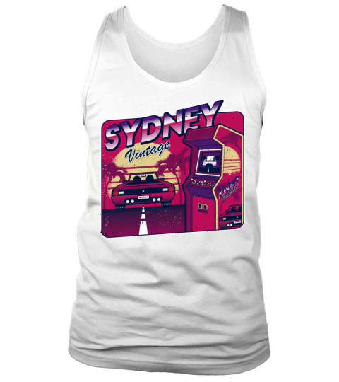 Sydney Funny Personalized Vintage Gamer 80s 90s Tank Top Unisex