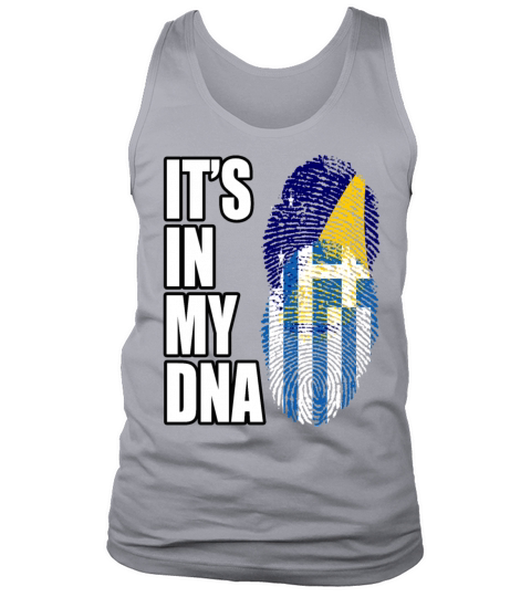 Tokelauan And Greek Mix Heritage DNA Flag Tank Top Unisex