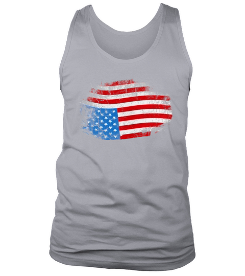 UPSIDE DOWN AMERICAN FLAG US IN DISTRESS TSHIRT Tank Top Unisex