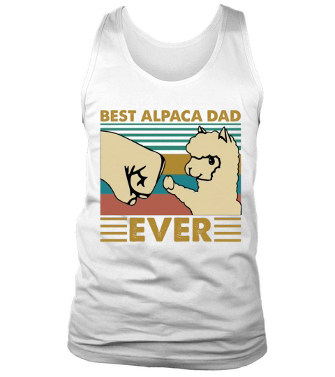 Vintage Best Alpaca Dad Ever Funny Fathers Day Tank Top Unisex