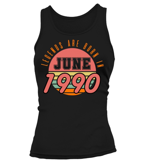 1990 vintage born in June gift Tank top Woman