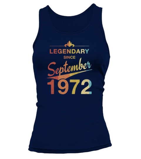 50th Birthday 50 Year Old Born September 1972 Gift Tank top Woman