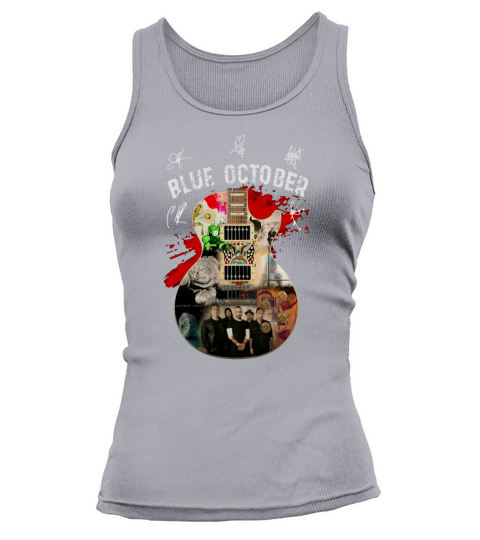 Blue October guitar signatures shirt Tank top Woman